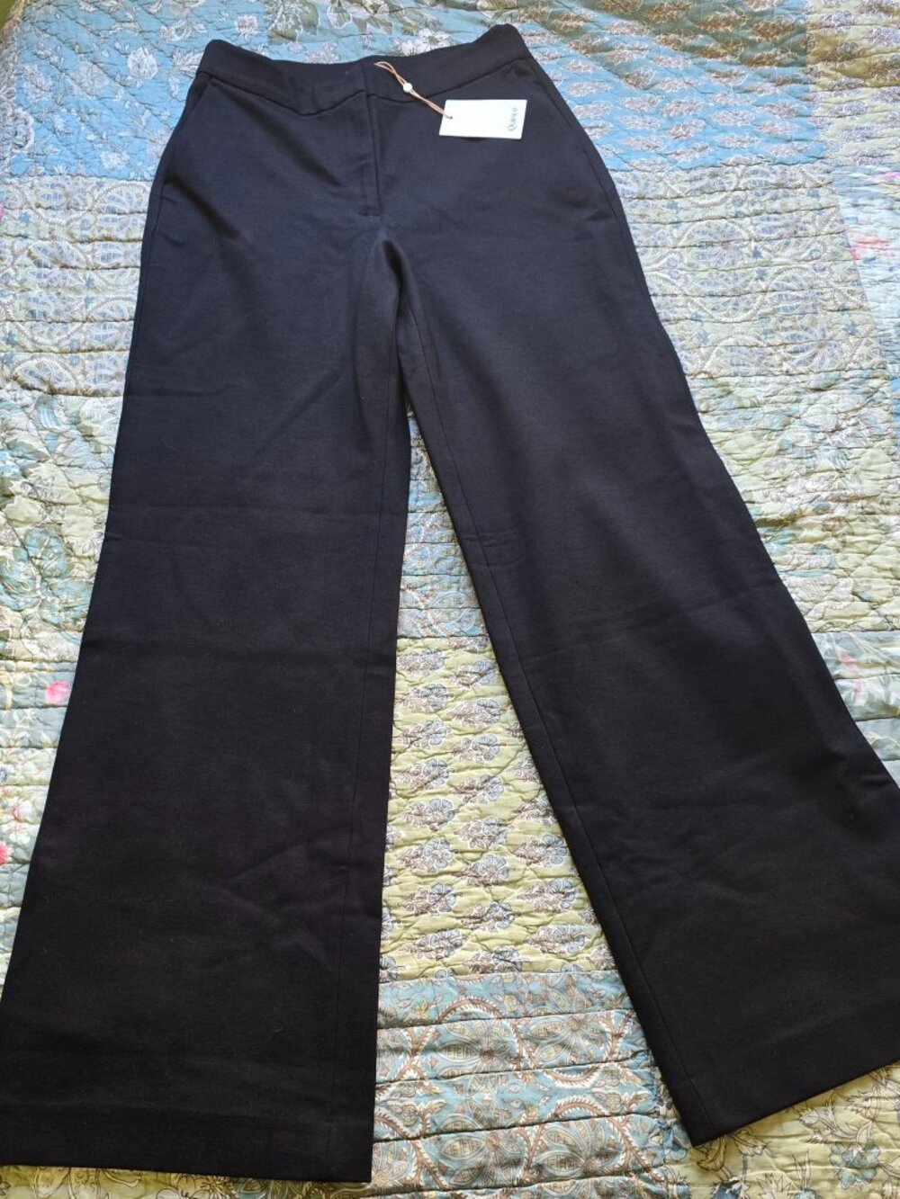 Quince Ultra-Stretch Ponte Straight Leg Pants Women's Size 8 NWT